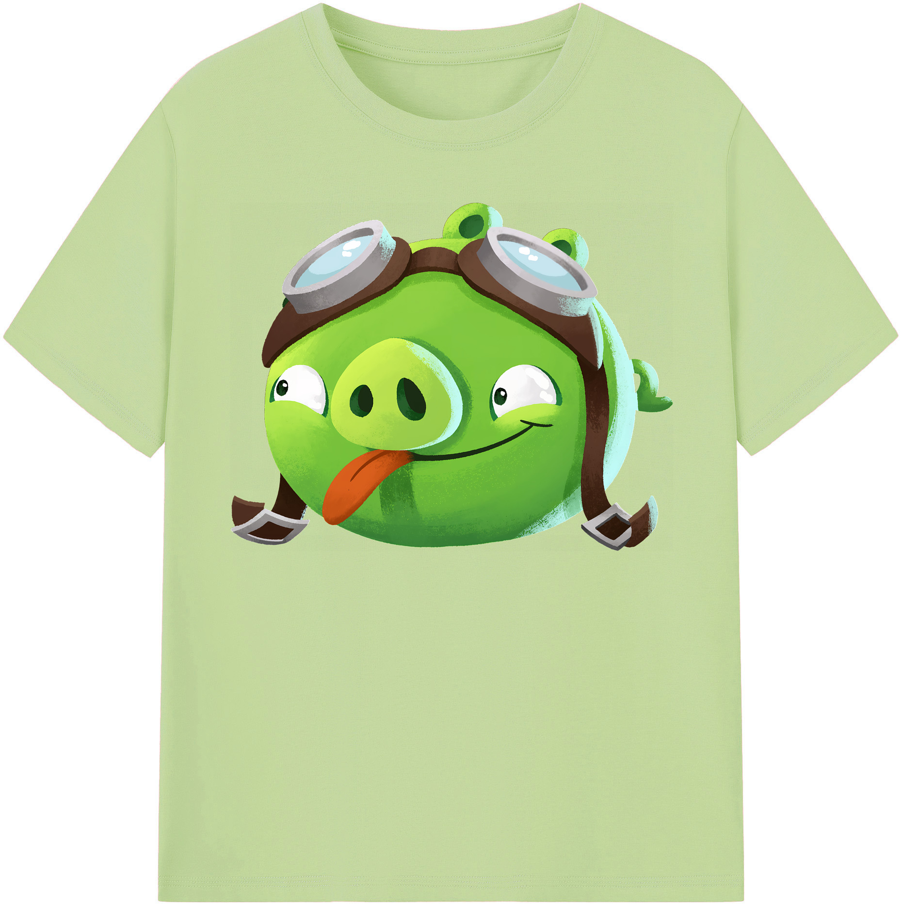 （画像用） Angry Birds アングリーバード 綿100％半袖Tシャツ（フロントプリント）